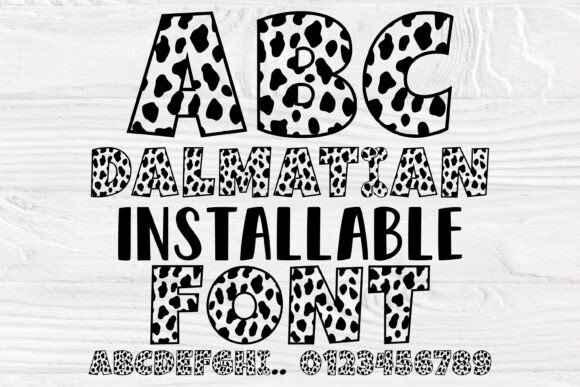 Ab Dalmatian: A Playful Decorative Font for Makers