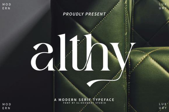 Althy: A Modern Serif Font for Classy Branding