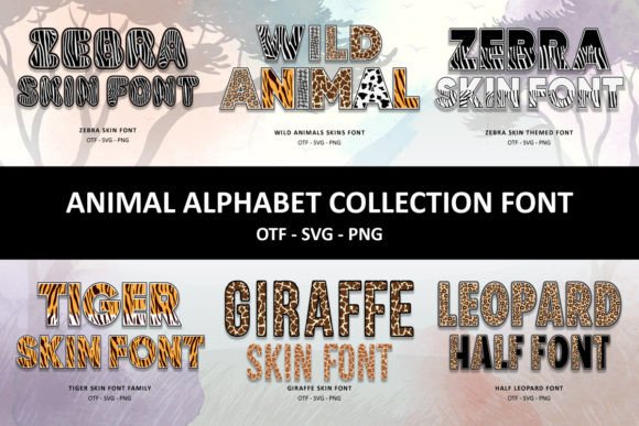 Animal Alphabet Collection: A Bold Font for Brands