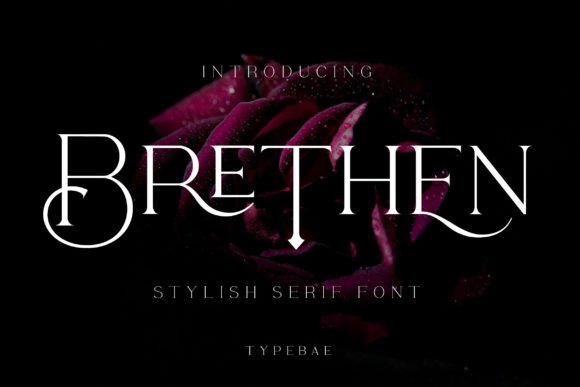 Brethen: An Elegant Serif Font for Makers