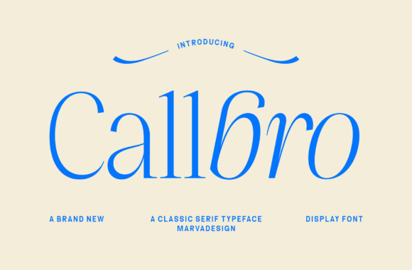 Callbro: The Elegant Serif Font for Polished Branding