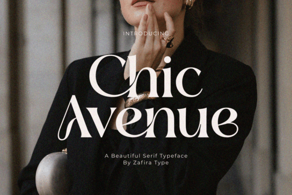 Chic Avenue: A Refined Serif Font for Editorial Design