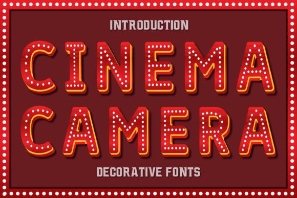 Cinema Camera: A Vibrant Color Font for Business