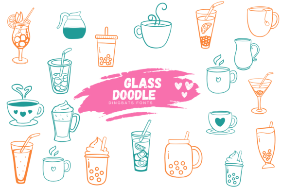 Glass Doodle: A Playful Dingbat Font for Editorial Design
