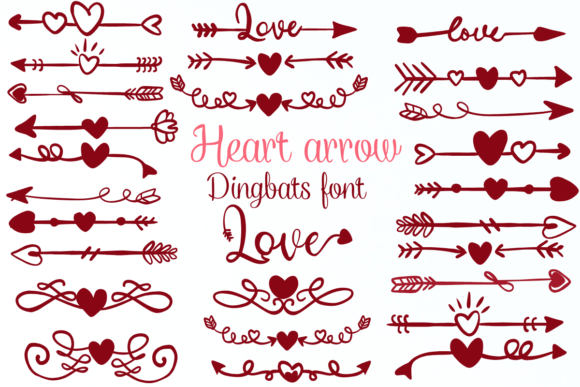 Heart Arrow: A Playful Dingbat Font Review