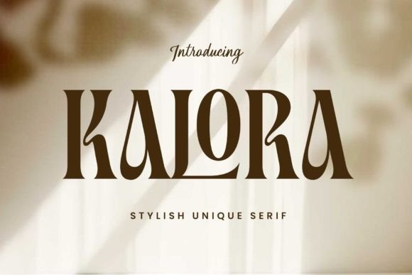 Kalora: A Luxurious Serif Font for Crafters