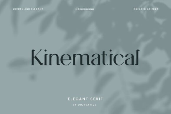 Kinematical: A Bold Serif Font for Makers