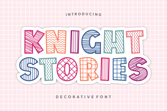 Knight Stories: A Whimsical Decorative Font for Crafters