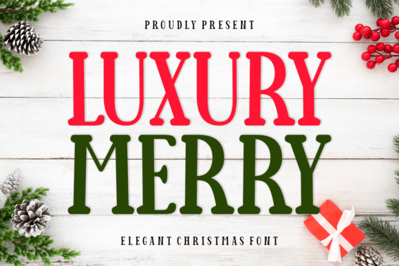 Luxury Merry: The Festive Serif Font for Marketers