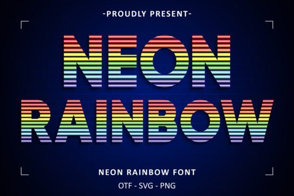 Neon Rainbow: The Ultimate Color Font for Digital Marketing