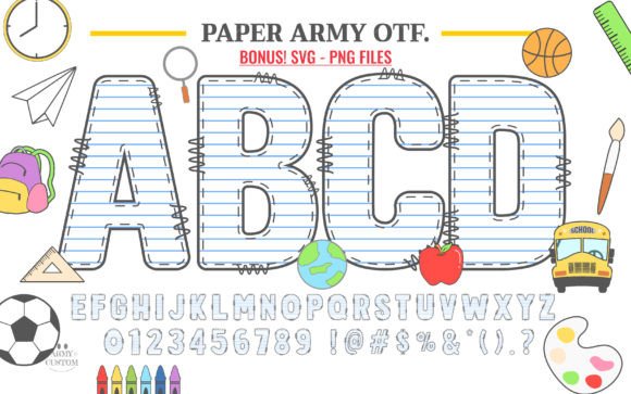 Paper Army Font Review: A Vibrant Color Typeface for Design