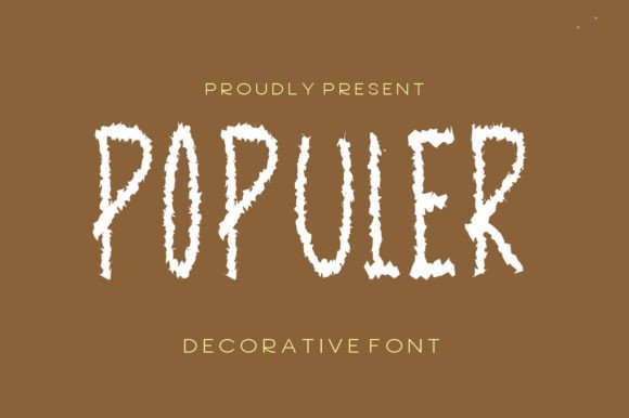 Populer: A Decorative Font for Your Brand