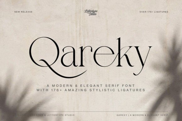 Qareky: A Chic Serif Font for Crafters