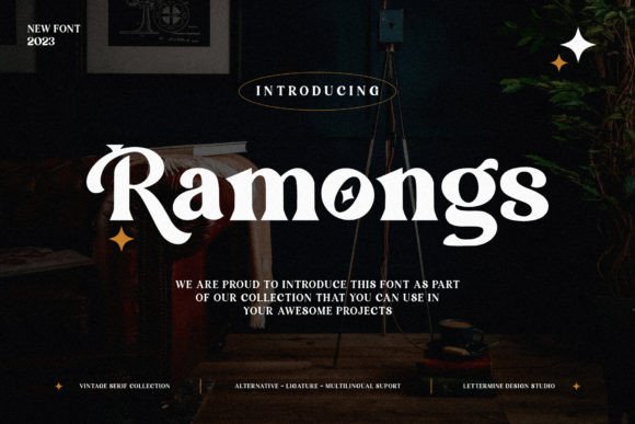 Ramongs: A Stylish Serif Font for Crafters