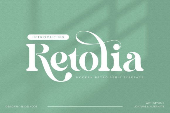Retolia: A Retro Serif Font for Editorial Design