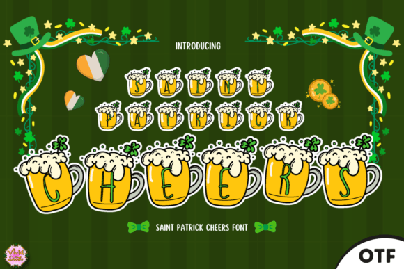 Saint Patrick Cheers: A Festive Display Font for Web Design