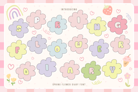 Spring Flower Diary: A Handwritten Font for Web Design
