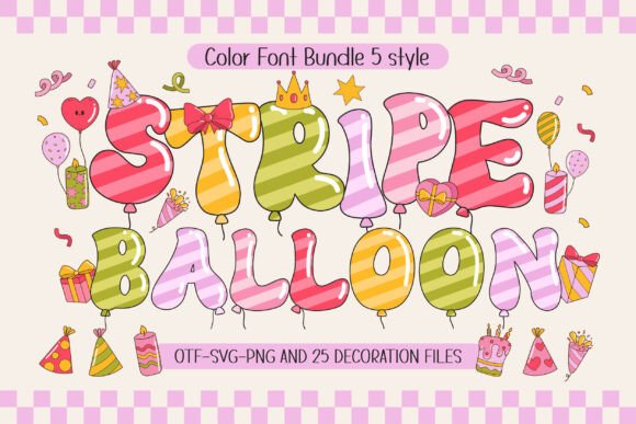 Stripe Balloon: A Groovy Display Font for Marketers