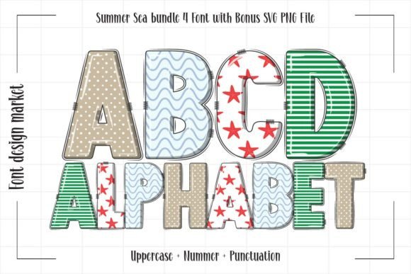 Summer Sea: A Playful Color Font for Summer Branding