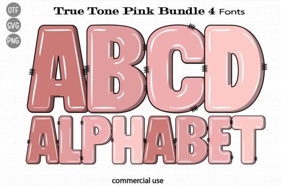 True Tone Pink: A Bold Serif Font for Web Design